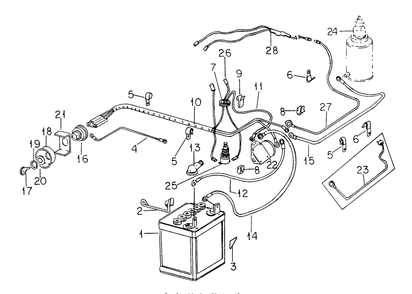 Part Location Diagram of IH-61057-C1 Cub Cadet Harness, Cable